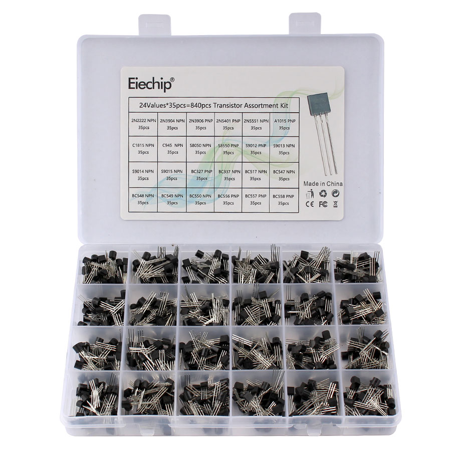 Mosfet Transistor Set - 200-900PCS TO-92 트랜지스터 키트 분류 상자