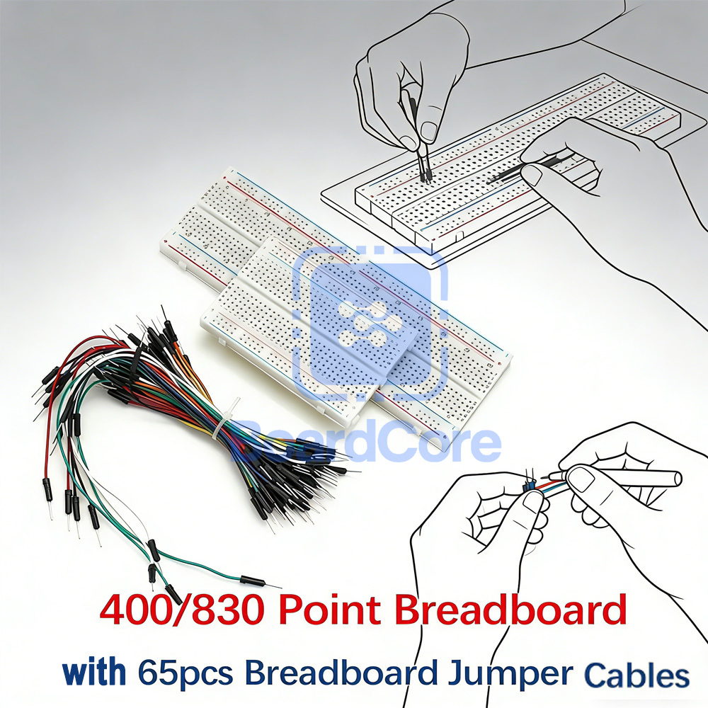 Diy Electronics Raspberry Pi - 400/830 포인트 브레드보드 키트(아두이노 라즈베리 파이