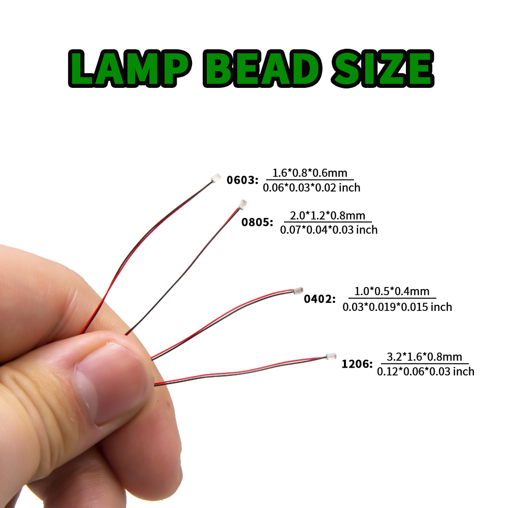 Diy Electronics Com - 10개/세트 마이크로 LED 램프 칩 3V
