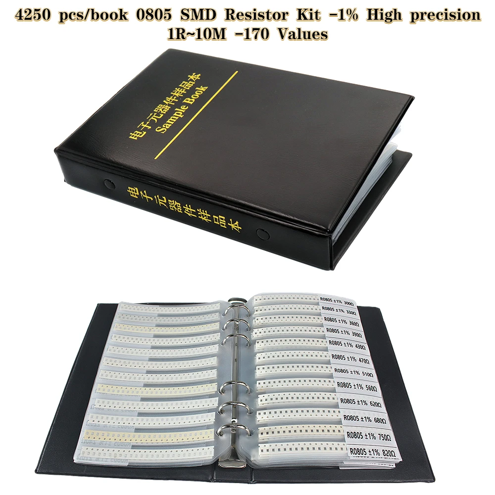 4250PCS 0805 SMD 저항기 도서 키트 1%  - Diy Electronics Book 리뷰 및 가격