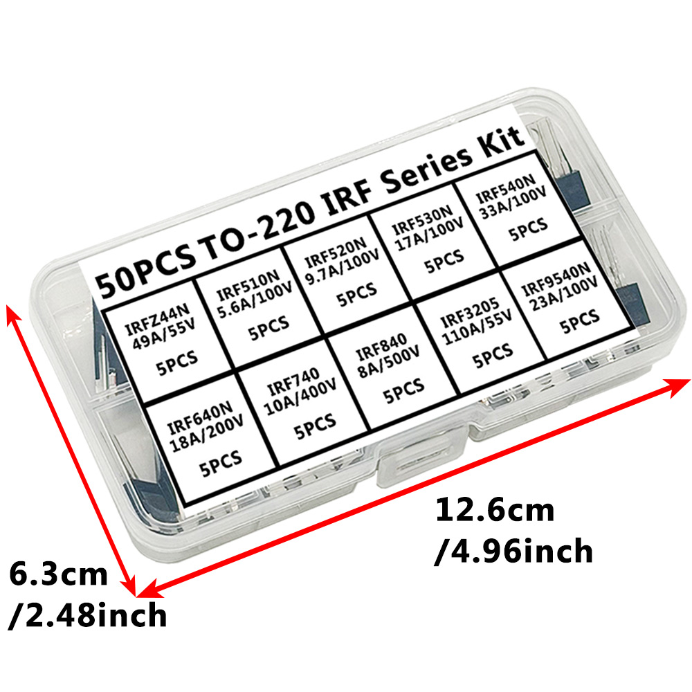 50개 TO-220 IRF 시리즈 키트 IRFZ44N  - Mosfet Transistor Set 리뷰 및 가격