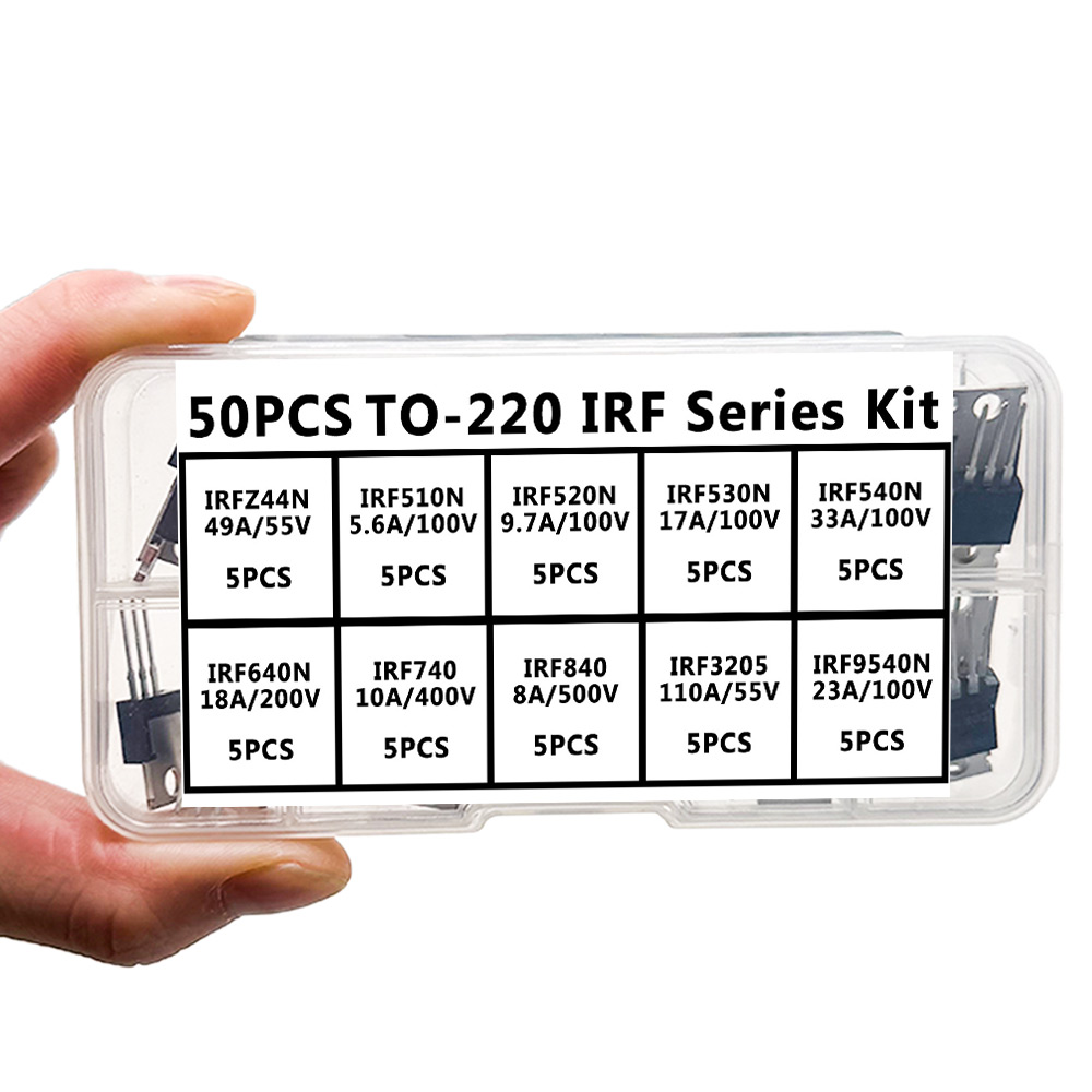 50개 TO-220 IRF 시리즈 키트 IRFZ44N  - Mosfet Transistor Set 리뷰 및 가격