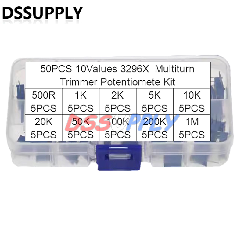 3296 3296X 멀티턴 트리머 전위차계 키트, 고정 - Diy Electronics Com 리뷰 및 가격