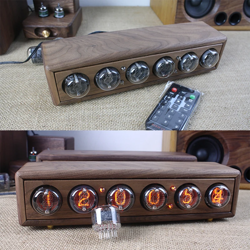 블랙 월넛 우드 선물 추천 고급 나무 닉시 튜브 시계  - Diy Electronics Ideas 리뷰 및 가격