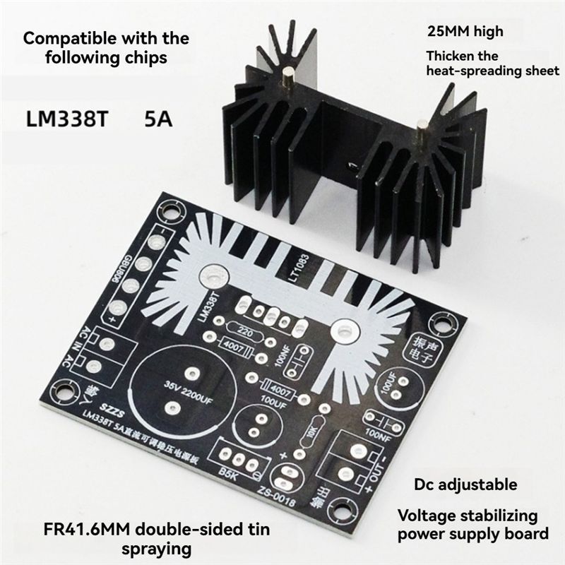 ABNR 조정 가능한 선형 조정 전원 공급 장치 보드  - Diy Electronics Filament 리뷰 및 가격