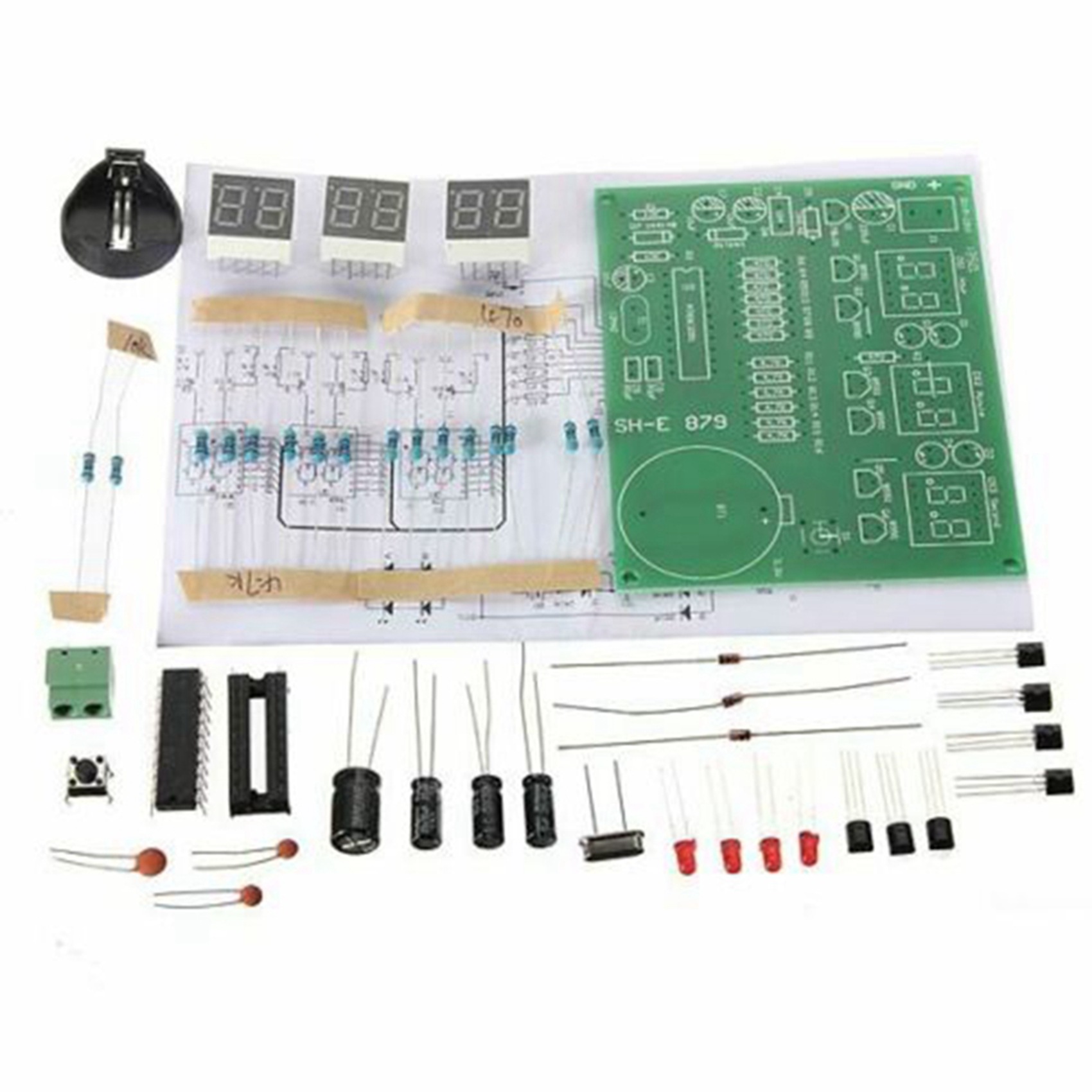 【공개】3세트 AT89C2051 6 디지털 LED 디스 - Diy Electronics Flux 리뷰 및 가격