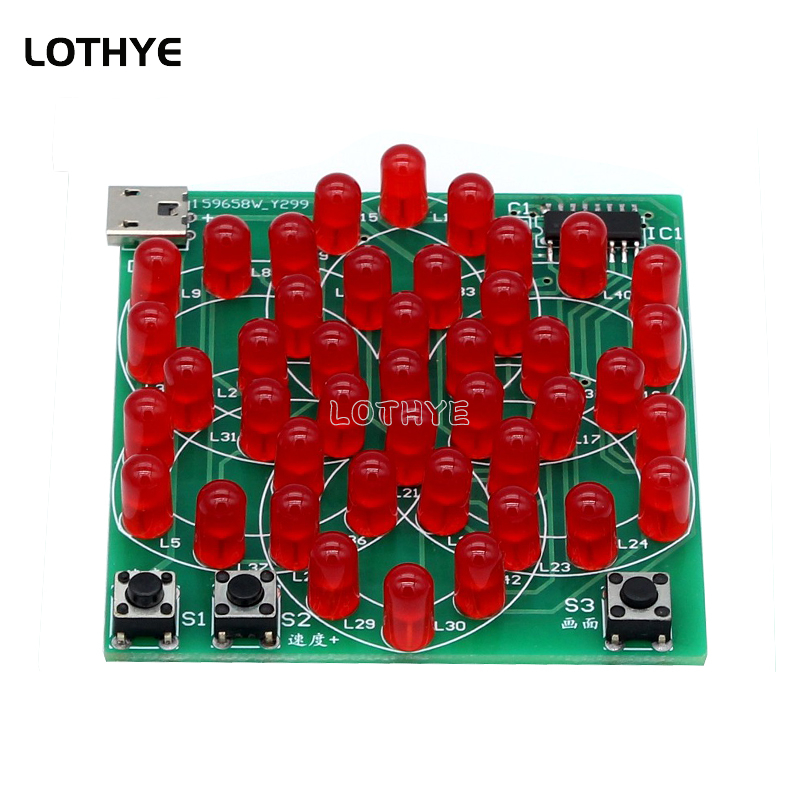 43 LED 멀티 스타일 패턴 전자 풍차 흐르는 물 조 - Diy Electronic Components 리뷰 및 가격