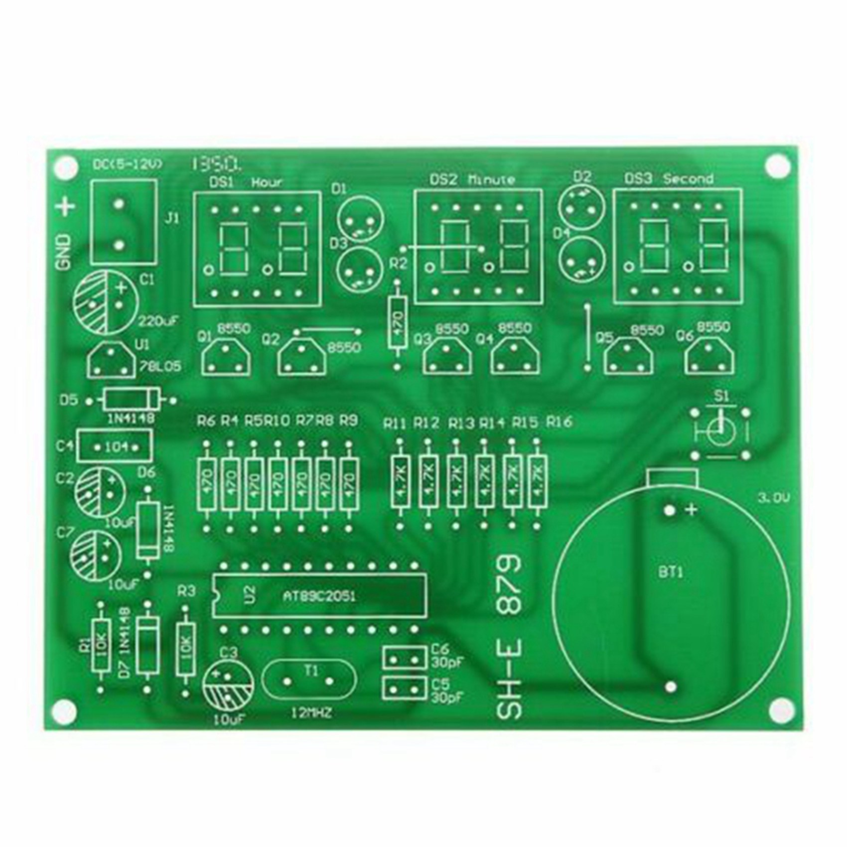 T31C-3 세트 AT89C2051 6 디지털 LED  - Diy Electronics Flux 리뷰 및 가격