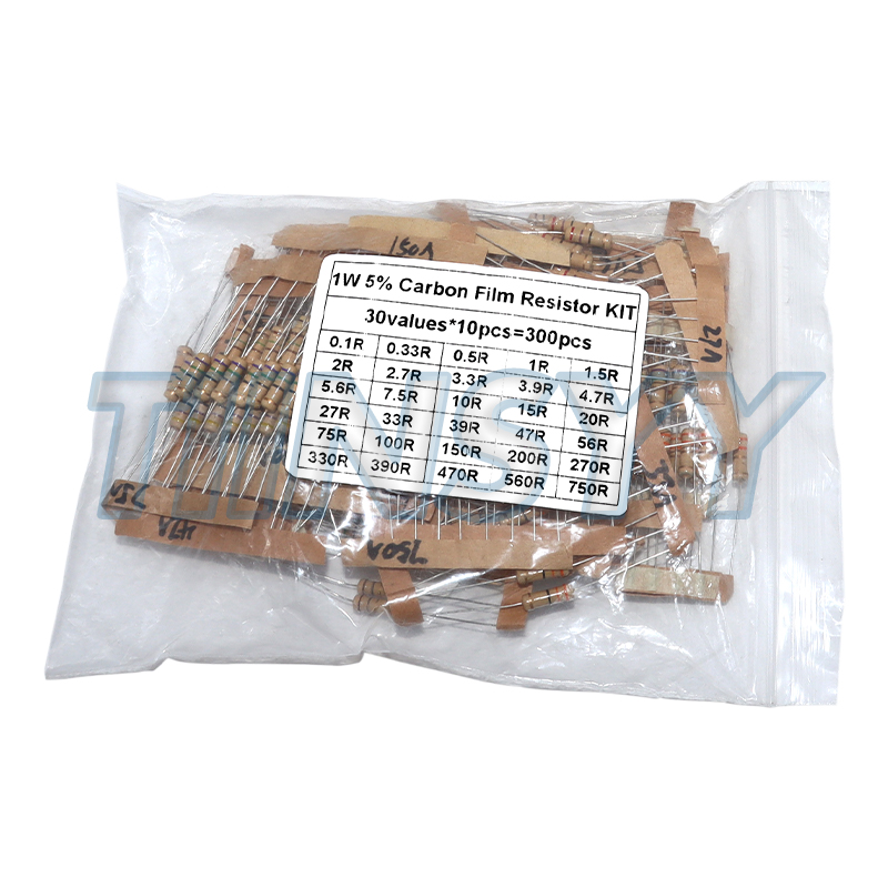 300PCS 저항기 키트 1W 5% 탄소 필름 저항 3 - Diy Electronics Com 리뷰 및 가격