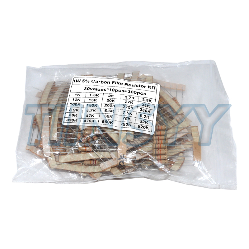 300PCS 저항기 키트 1W 5% 탄소 필름 저항 3 - Diy Electronics Com 리뷰 및 가격
