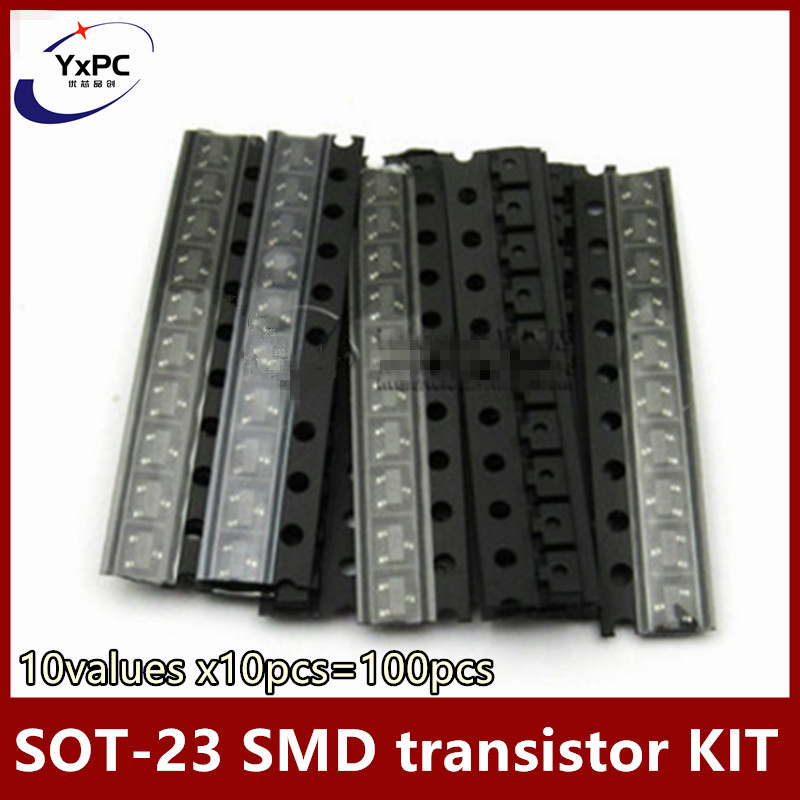 10 값 x10pcs = 100pcs SOT-23 SM - Mosfet Transistor Set 리뷰 및 가격