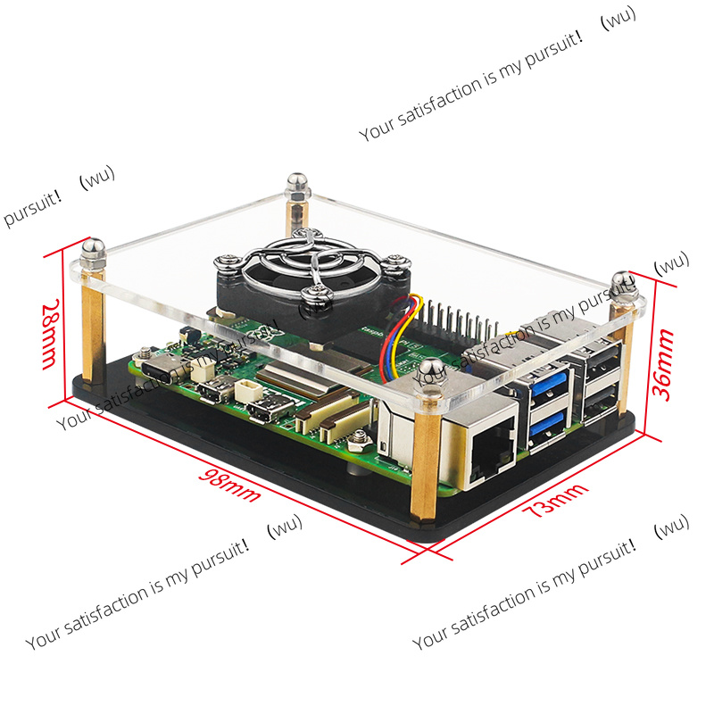 라즈베리 파이 5 아크릴 케이스 투명 쉘, PWM 쿨링 - Diy Electronics Raspberry Pi 리뷰 및 가격