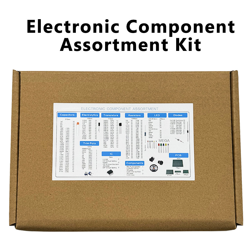 1900개 전자 부품 키트, 커패시터, 저항기, 트랜지 - Diy Electronics Com 리뷰 및 가격