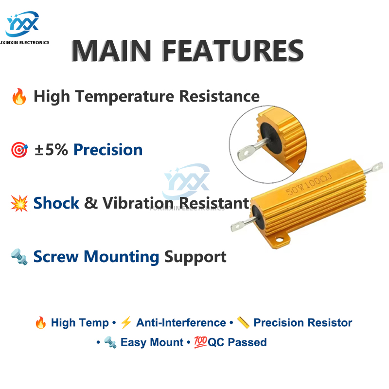 1PCS RX24 전력 저항기 10W 25W 0.01R - Diy Electronic Load 리뷰 및 가격